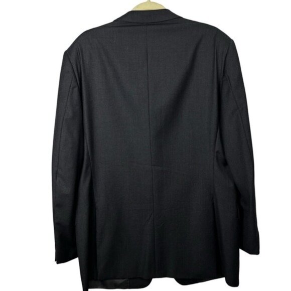 Ermenegildo Zegna Saks Fifth Ave Black Single Button Men’s Luxury Wool Blazer 56 - Picture 2 of 11